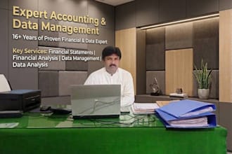 do accounting, data entry, data management and financial analysis