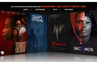 design a cinematic movie poster or web series key art