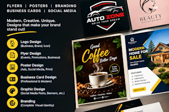 design professional flyers, posters and marketing materials