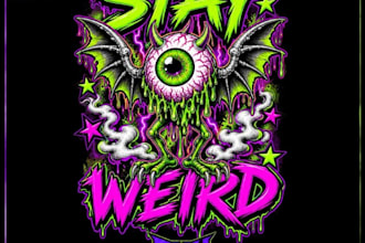 design retro dragon alien skeleton pink party t shirt logo with cartoon art