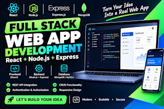 a full stack web app with react nodejs and express