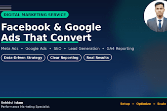 run facebook tiktok and google ads campaigns to boost your sales
