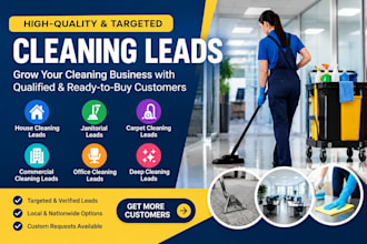 generate house cleaning leads janitorial carpet commercial cleaning website