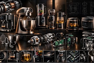 design mixer, blender, coffee machine, beverage and smart kitchen products