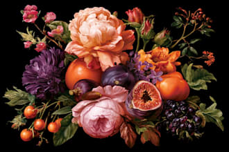 create beautiful botanical art and floral illustrations