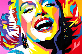 draw you into professional pop art illustration artwork