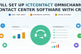 set up ictcontact omnichannel contact center software with CRM