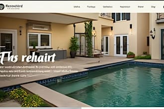 design wix home remodeling website renovation contractor service website