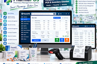 build pharmacy pos software with inventory, billing and stock management