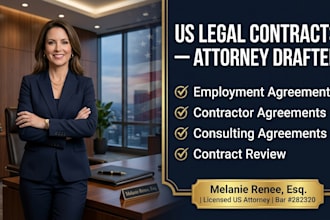 review your employment contract as a US attorney