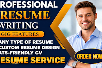 write a professional ats friendly resume CV and cover letter