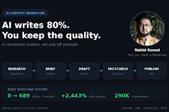 build your ai content workflow and agent using claude code