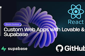 develop a full stack website using lovable dev and supabase