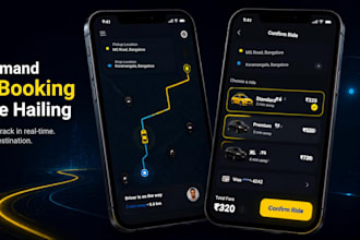 cab booking taxi ride hailing mobile app for ios android