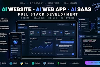 build your ai website, ai web app or ai saas