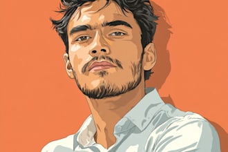 draw vector art cartoon potrait from your photo