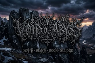 create death metal black metal doom metal sludge metal logo