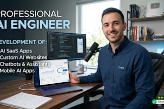 develop ai apps, ai saas app, ai website, ai chatbot and ai mobile app