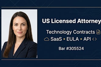 draft API licensing and usage terms as a US technology attorney