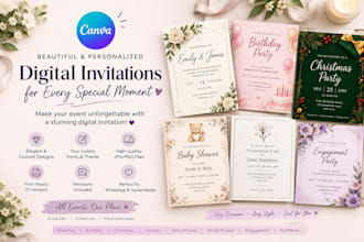create a beautiful digital invitation that makes your event unforgettable