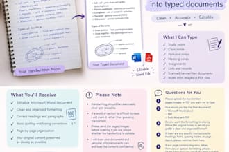 convert handwritten notes into editable word documents