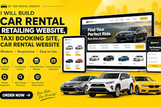 build car rental,  retailing website,taxi booking site,car rental website