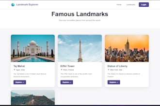 build a responsive react landing page