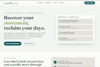 design a professional one page website