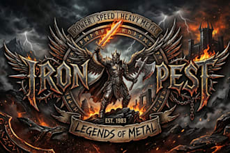 design power metal, speed metal, heavy metal, band logo