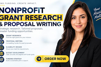 create a nonprofit business plan and funding strategy built for grant proposal