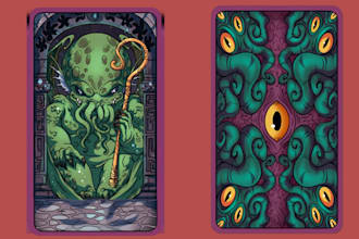 card game design tarot card art tarot card game playing card design board game