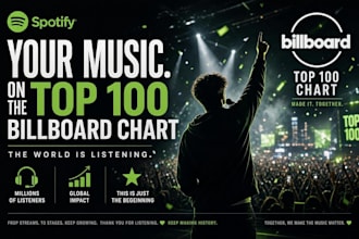 make your spotify music be on top 100 billboard chart