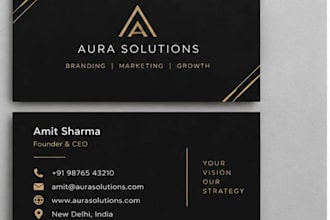 design a professional business card in canva