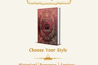 design a professional book cover for your novel