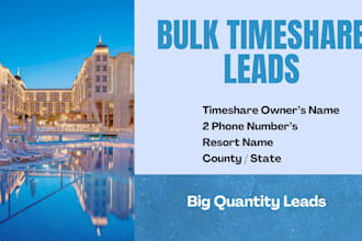 generate bulk timeshare owner leads for your business