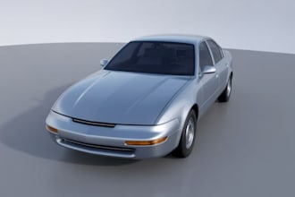 create realistic 3d car models, vehicle designs, automotive models and 3d render