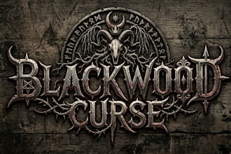 design doom metal, sludge metal and heavy band logo