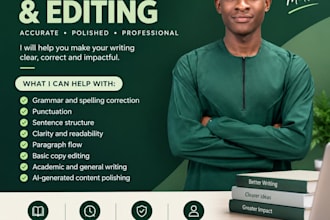professionally proofread and edith your english writing