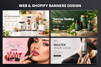 design professional shopify and ecommerce web banners