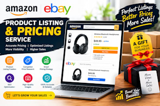 do  ebay product listing and product hunting