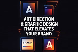 create premium art direction, logo and brand identity