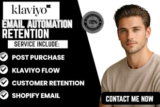 setup klaviyo post purchase flow email automation for customer retention