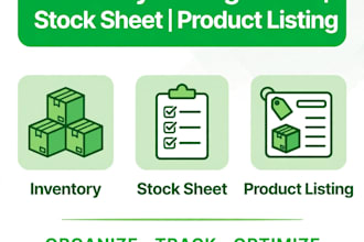 manage inventory stock sheet product listing excel for shop