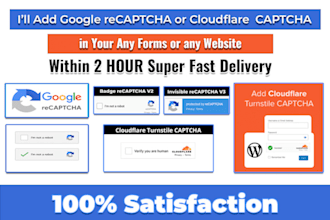 setup google recaptcha and cloudflare to protect website