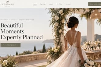 design wix festival event registration website wedding event planner booking web