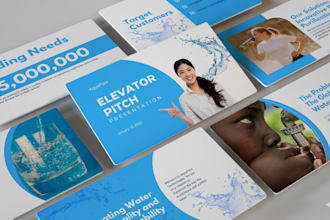 design an investor pitch deck in powerpoint and keynote