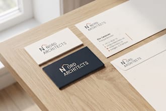 design your business card and matching corporate stationery