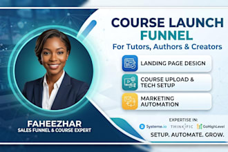 build gohighlevel course sales funnel, lead magnet to capture and convert leads