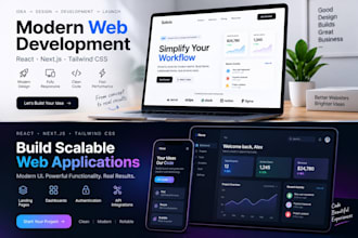 build a custom responsive react next js web application