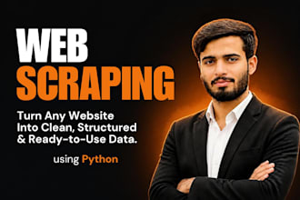 do web scraping, product scraping, product listing and data scraping for you
